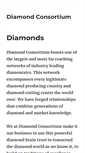 Mobile Screenshot of diamondconsortium.com